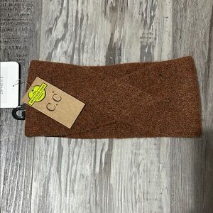 C.C Rust Knit Headband NWT